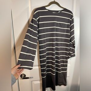 Vintage S.Roberts Chunky Lined Long Sleeved Knee Length Buttoned Dress Size S